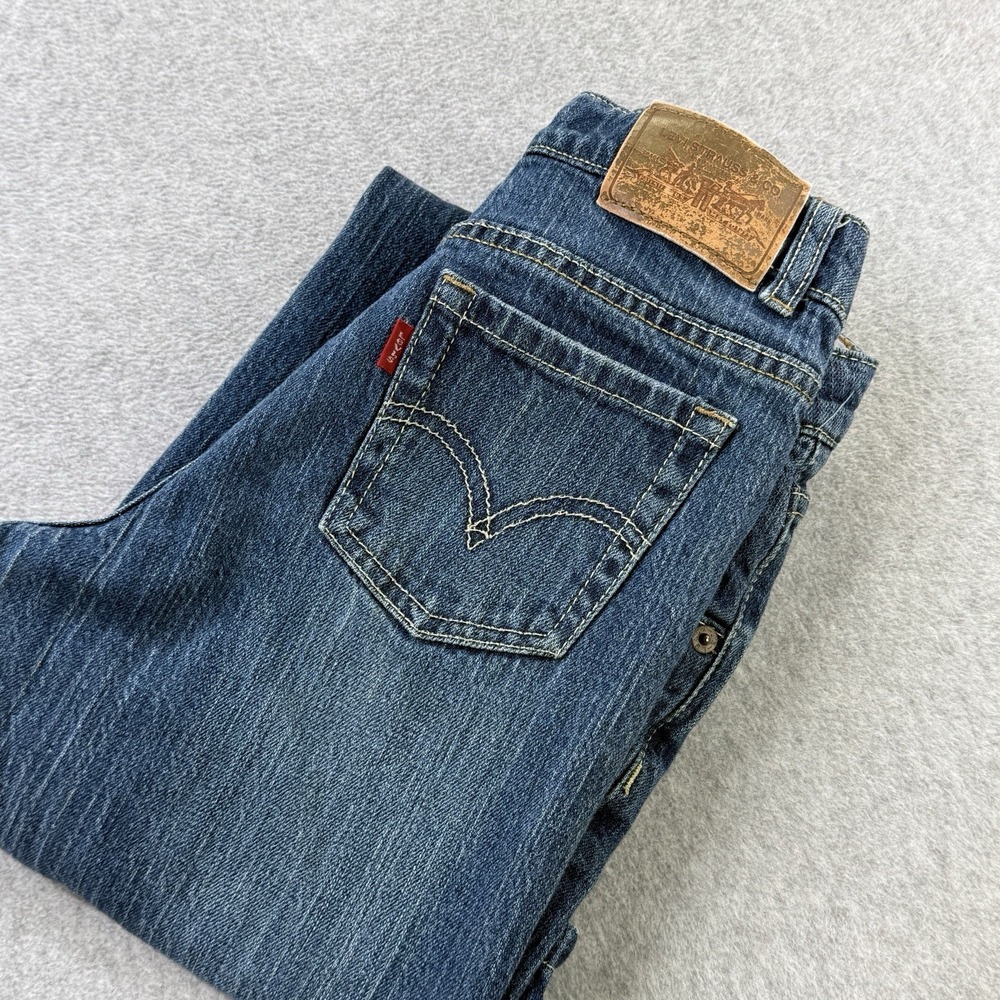Levi's Girls 16 Regular 517 Stretch Flare Blue Denim Jeans Y2K‎ Style